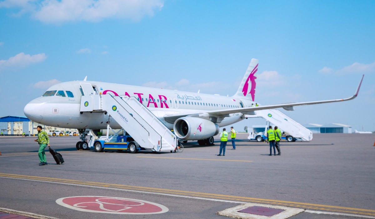 Qatar Airways has resumed flight operations to Rwanda three years after their last passenger flight to Kigali International Airport in December 2021. Courtesy