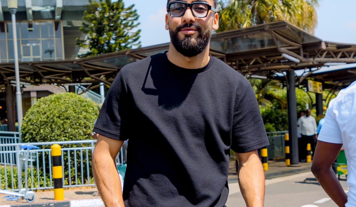 Tunisian midfielder Mohamed Chelly arrived in Kigali on Friday ahead of his move to Rayon Sports-Photo by Inyarwanda 