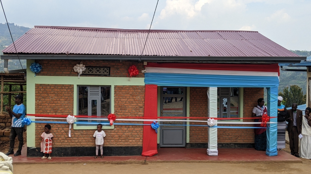 A new house that was given to the family of Ahishakiye Mutoni who died during a crowd control incident at the party’s presidential campaign last year.Photos by Germain Nsanzimana