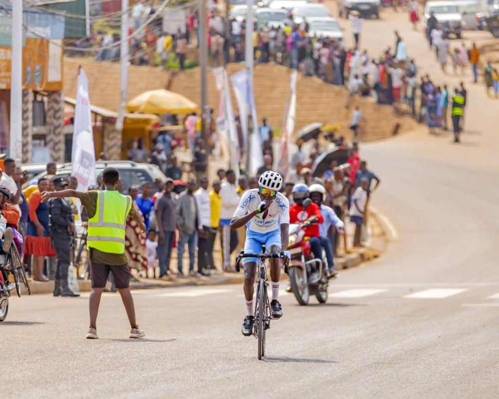 Rider Eric Nkundabera tasted first victory in the national cycling championship after claiming Sunday&#039;s road race Gasanze, Kigali-courtesy
