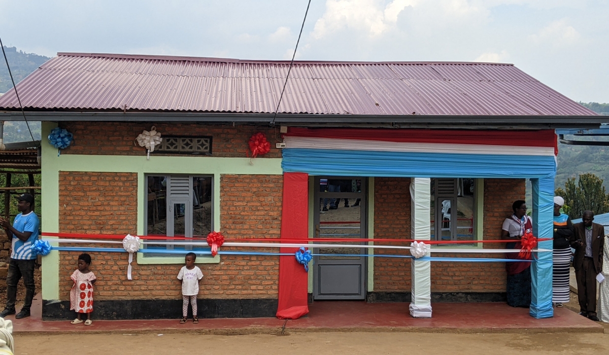 A new house that was given to the family of Ahishakiye Mutoni who died during a crowd control incident at the party’s presidential campaign last year.Photos by Germain Nsanzimana