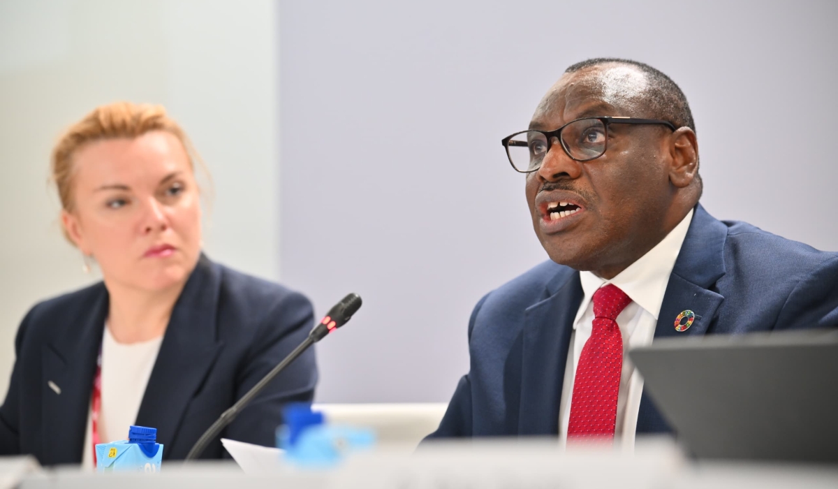 Claver Gatete, Executive Secretary of the UN Economic Commission for Africa (ECA), Speaking at a joint side event  at the Fourth International Conference on Financing for Development (FfD4) in Seville, Spain
