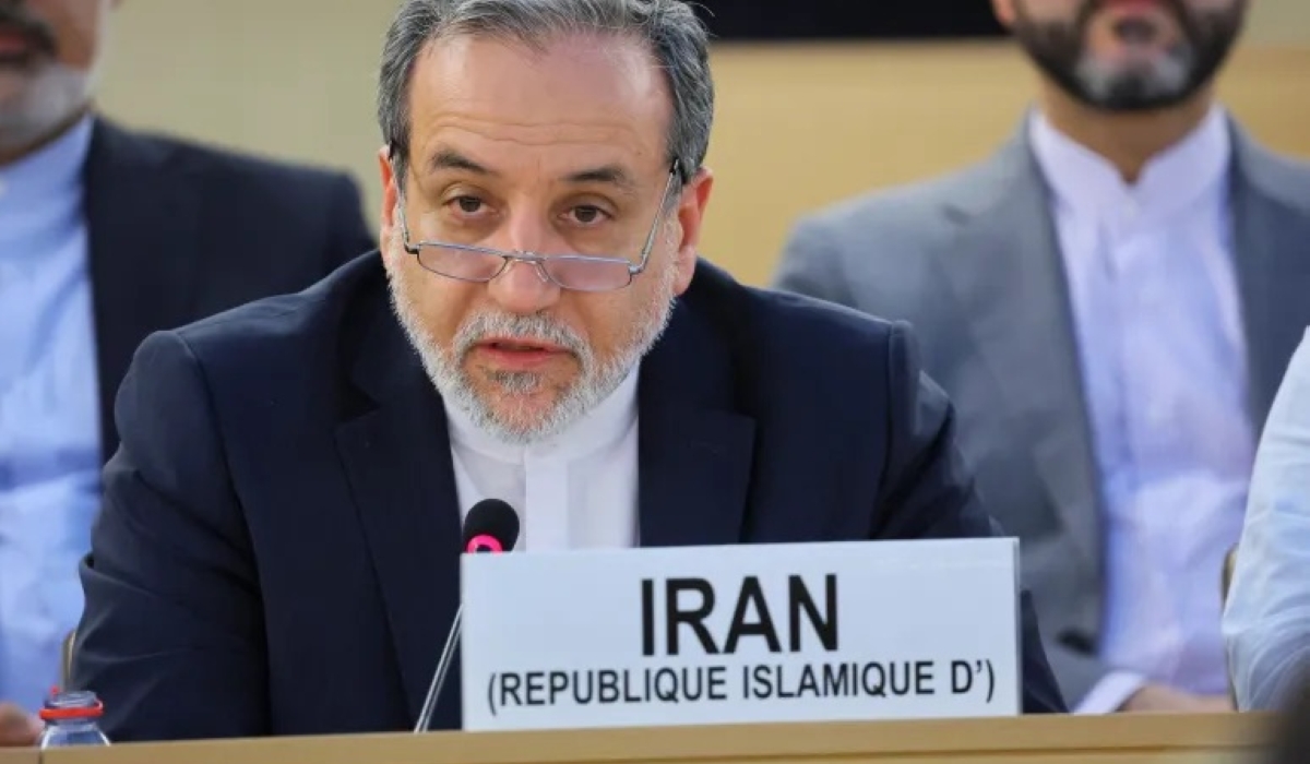 Iranian Foreign Minister Abbas Araghchi addresses a special session of the Human Rights Council at the United Nations in Geneva, Switzerland, June 20, 2025 [Denis Balibouse/ Reuters]