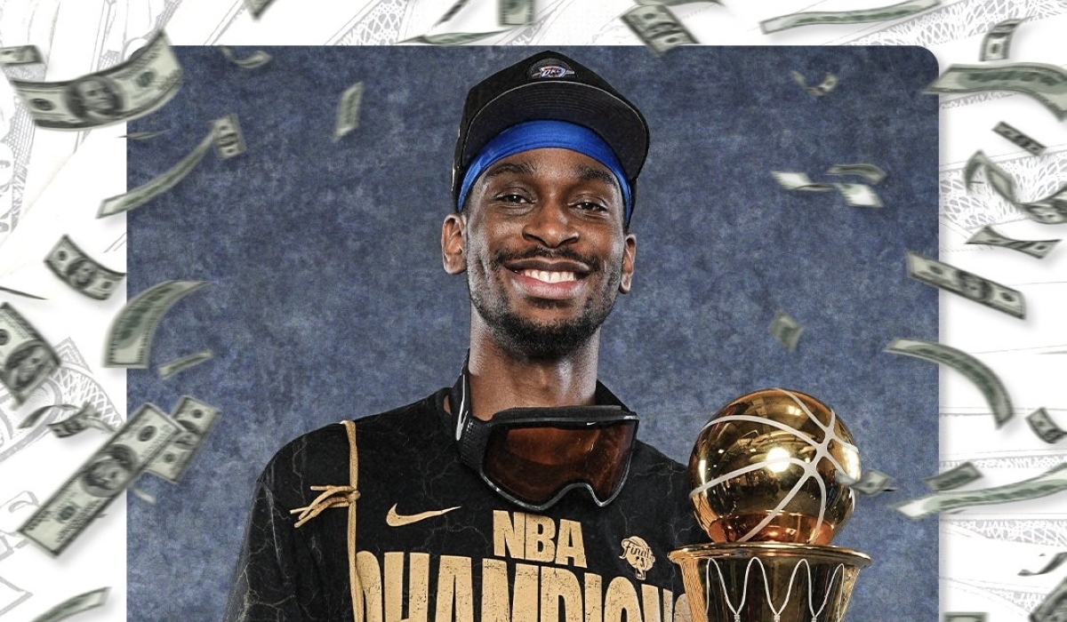 Shai-Gilgeous Alexander now has the richest annual salary for a player in NBA history. His contract has an average annual value of $71.25 million