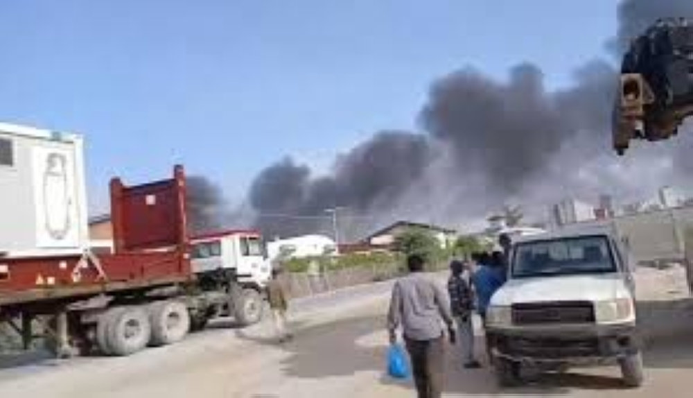 Ugandan military helicopter crashes at Mogadishu airport.