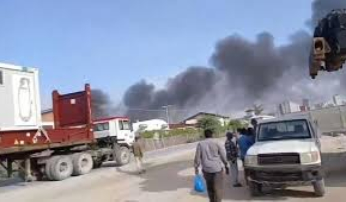 Ugandan military helicopter crashes at Mogadishu airport.