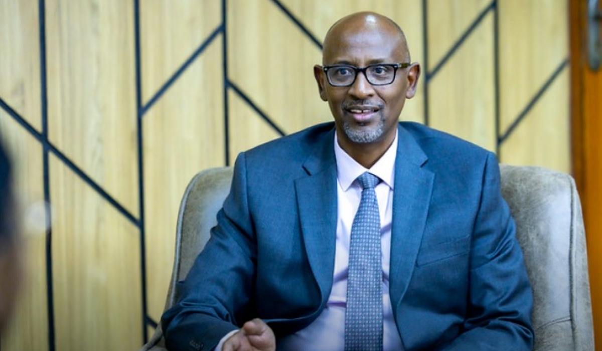 The Minister of Education Joseph Nsengimana speaks during the interview with The New Times on Wednesday, July 2. Photo by Emmanuel Dushimimana.
