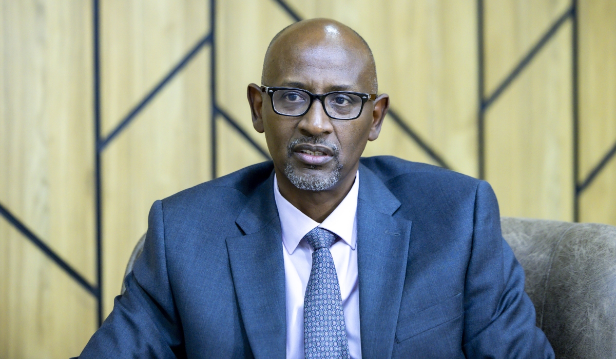 The Minister of Education Joseph Nsengimana speaks during the interview with The New Times on Wednesday, July 2. Photo by Emmanuel Dushimimana