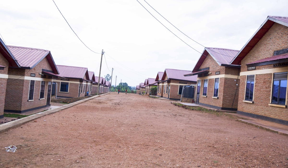Some newly constructed housing units that are accommodating former Sharita residents in Bugesera District. File