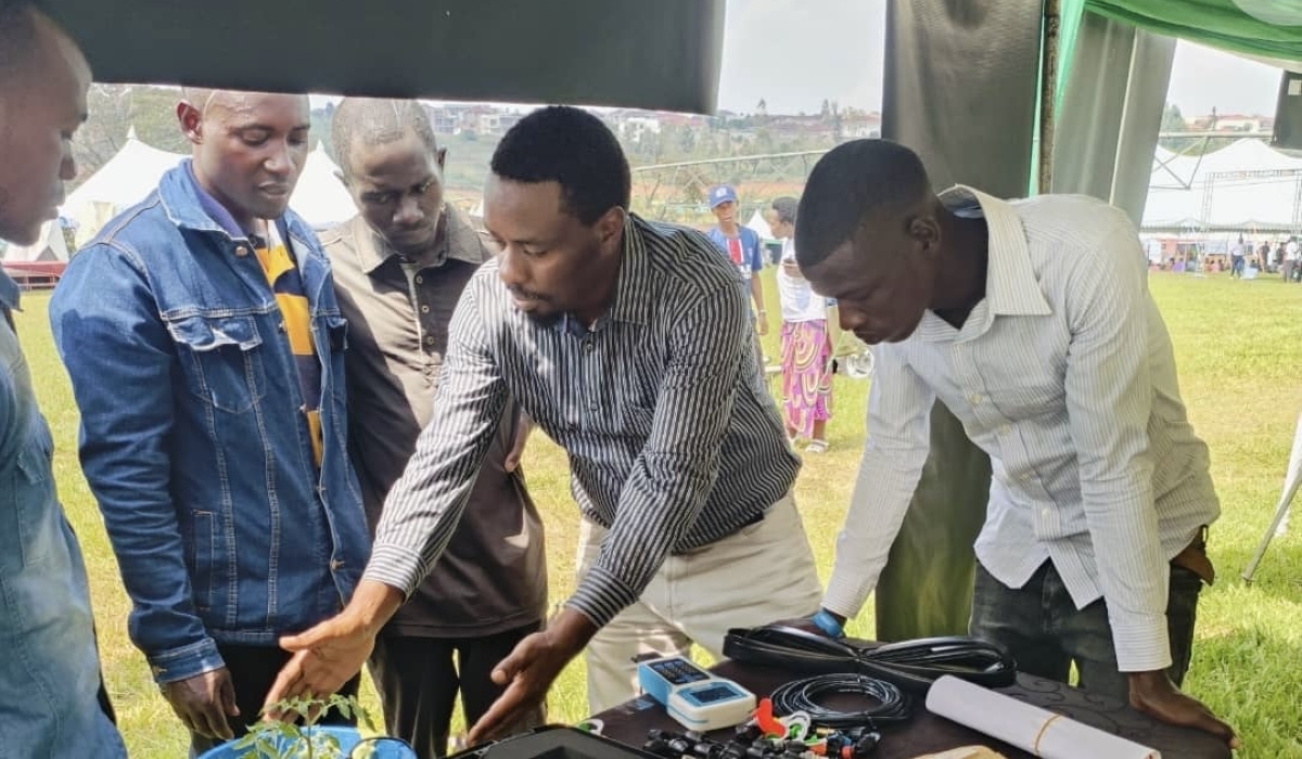 Farmers visit Peter Ntigurirwa&#039;s stand at Agri Show.
