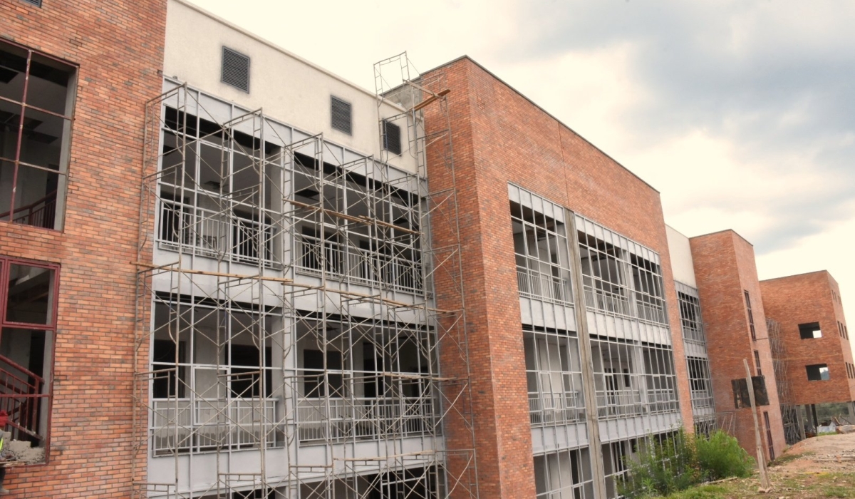 The construction of new buildings at Ngarama hospital