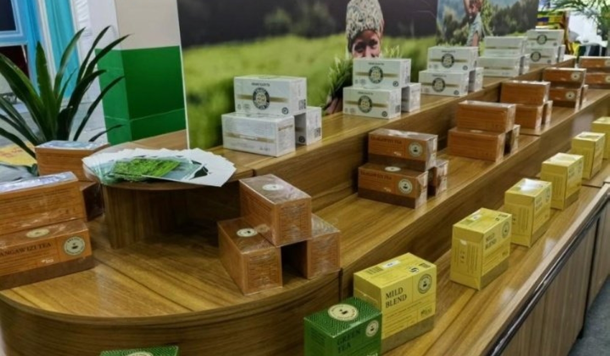 Packages of Rwanda Tea that were showcased in China when  Rwanda participates in the 2nd China-Africa Economic Trade Expo in Huan province. File