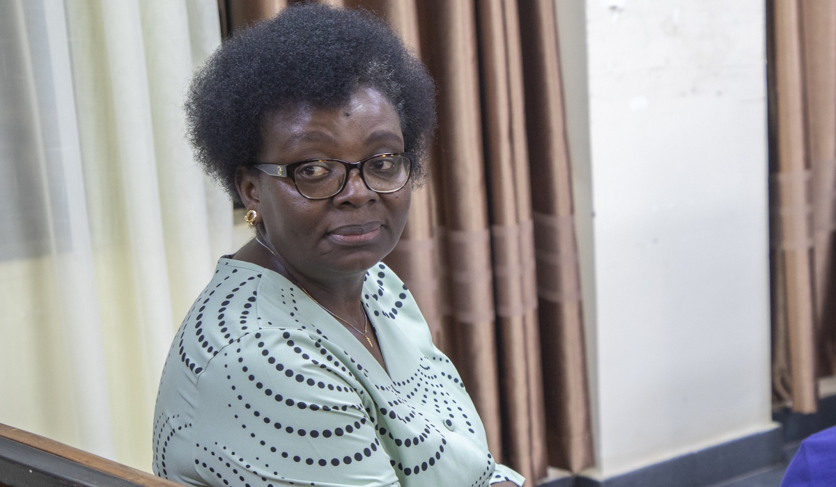 Victoire Ingabire Umuhoza during a hearing session at Nyamirambo High Court on June 19, 2025. Kicukiro Primary Court has postponed the pre-trial detention hearing of Victoire Ingabire, , to July 15. Craish Bahizi