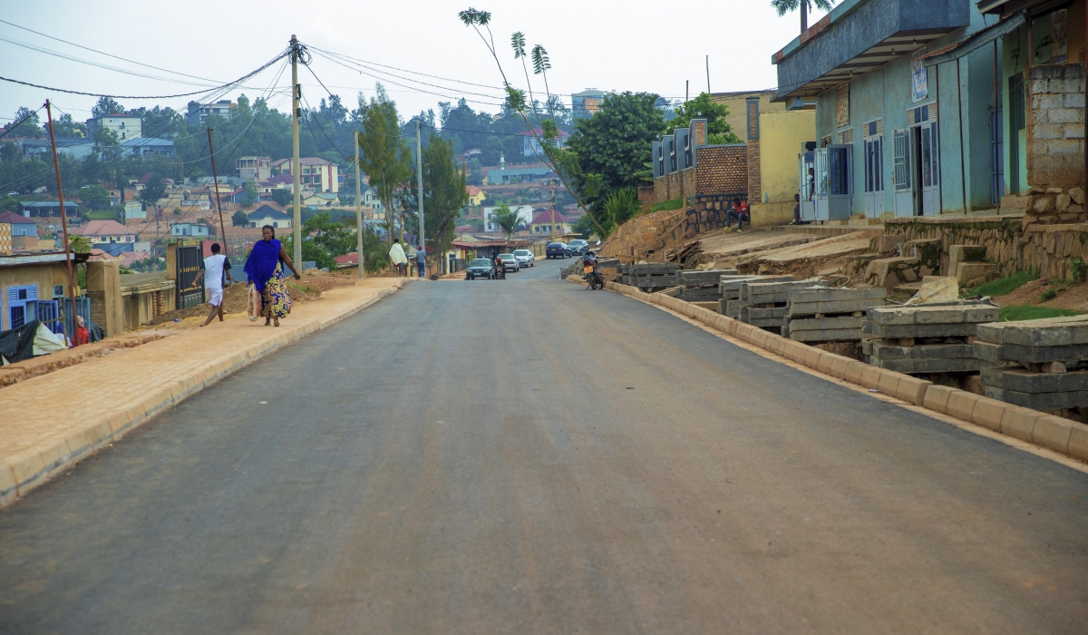 A view of the ongoing construction project of roads in Nyagatovu in Kimironko Sector. Courtesy