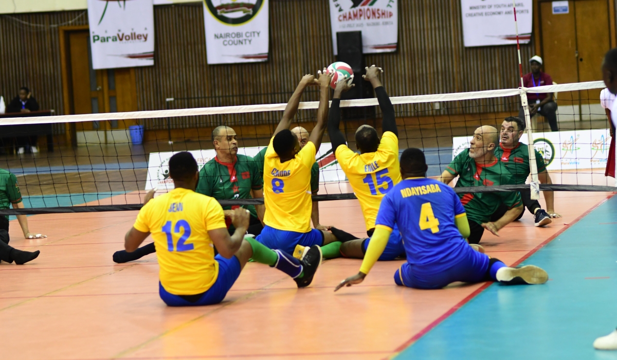 Rwanda set up their men&#039;s final ofAfrica Sitting Volleyball Championship against Egypt after defeating Morocco in three straight sets-courtesy