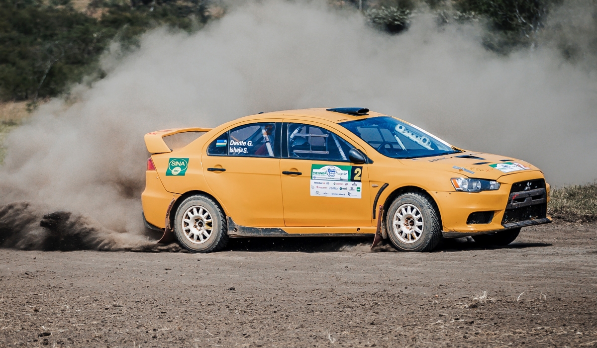 Giancarlo Davite and co-driver Snadrine Isheja now lead the national rankings after finish second ar Rwanda Mountain Gorilla Rally on July 6-courtesy