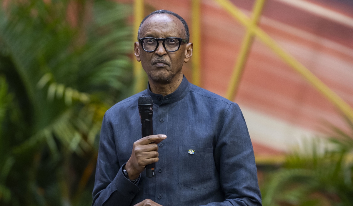 President Paul Kagame addresses delegates during the 31st celebration of Rwanda’s Liberation Day on July 4, 2025. Village Urugwiro