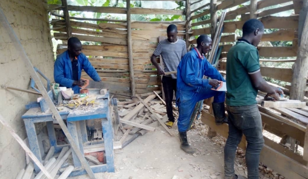 Sawdust has long been discarded and burned as waste in Rwanda.
