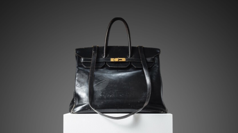 The original Hermès bag designed for Jane Birkin fetched €8.6 million at Sotheby’s Paris, setting a new record for the most expensive handbag ever sold at auction.
