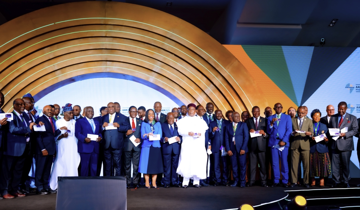 African and Caribbean leaders during the launch of the PAPSSCARD, the continent’s first Pan-African card scheme, in Abuja, Nigeria on June 30. Courtesy