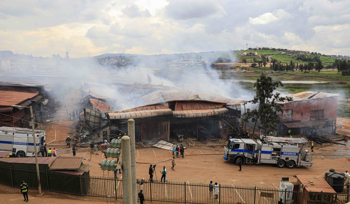 The Agakiriro workshops in Gisozi have been prone to fire outbreaks over the years. The last incident occurred on May 30. Photo by Kellya Keza