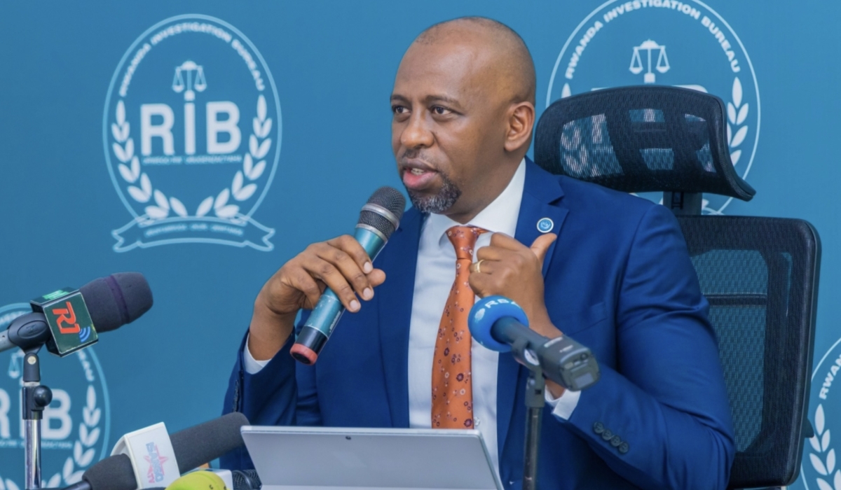 Thierry Murangira, RIB spokesperson. RIB says that genocide ideology cases increased by 8.4 per cent from 191 in 2024 to 207 in 2025.