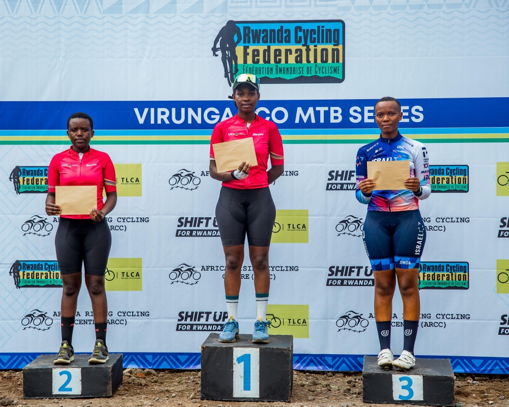Martha Ntakirutimana from Ndabaga Women Cycling Team won the women&#039;s elite race in the Virunga XCO MTB series that took place in Musanze on Sunday, July 20-courtesy
