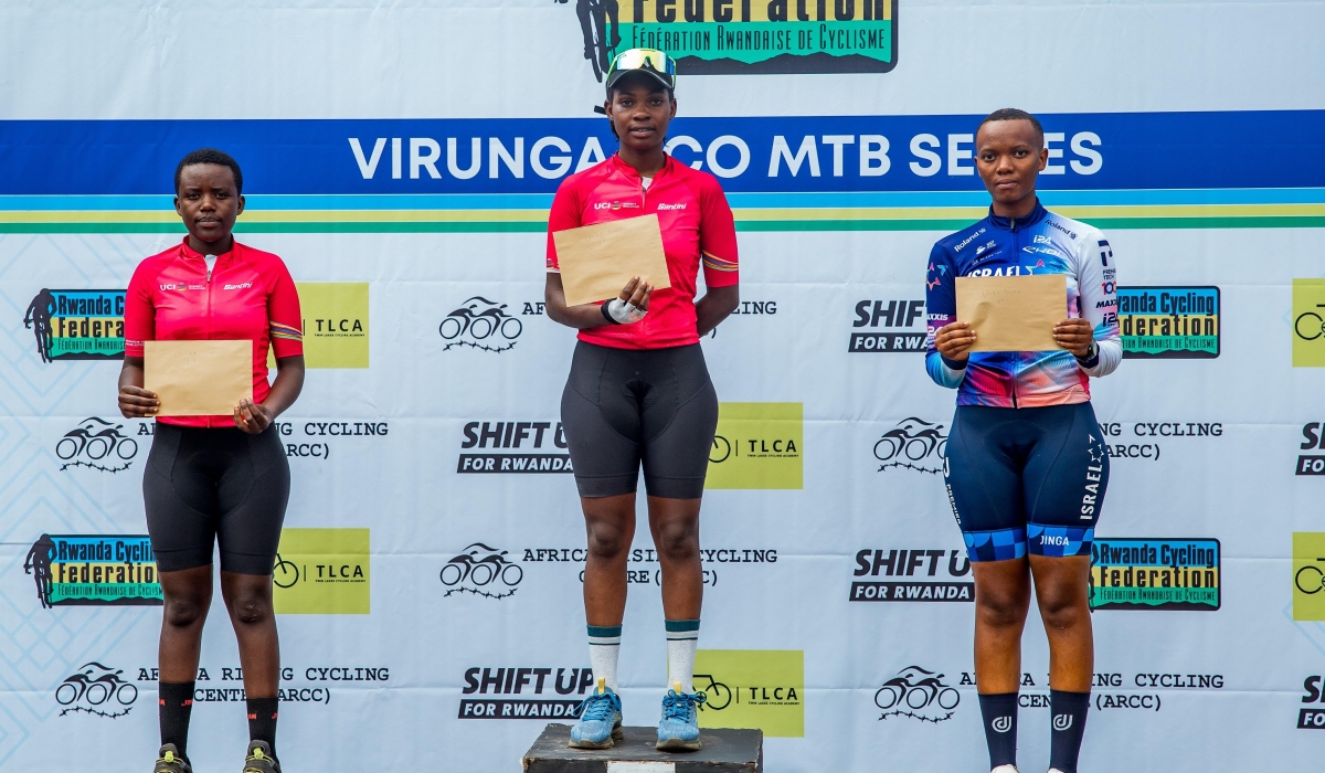 Martha Ntakirutimana from Ndabaga Women Cycling Team won the women&#039;s elite race in the Virunga XCO MTB series that took place in Musanze on Sunday, July 20-courtesy