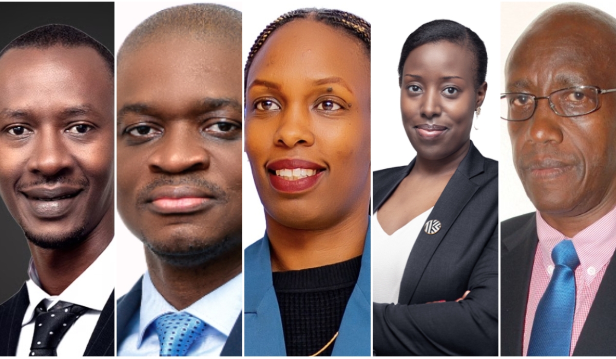 L-R: Nick Barigye, Yusuf Ayokunle, Alice Uwase, Hortense Mudenge, and Philibert Afrika.