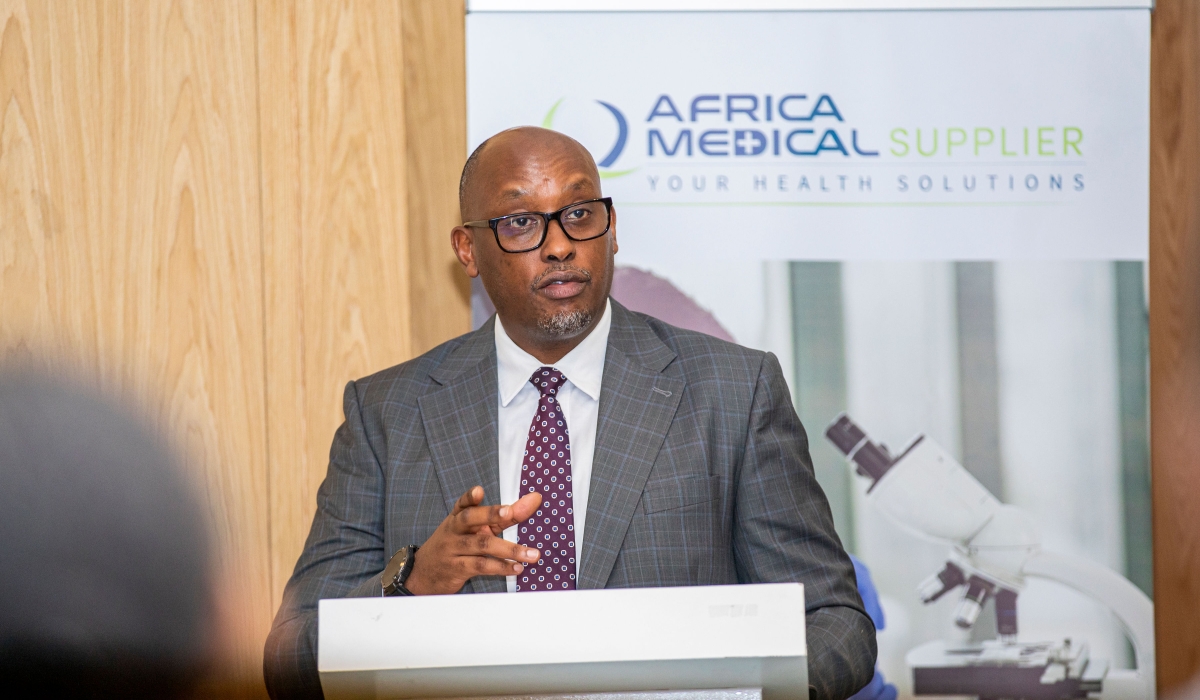 The Chief Executive Officer and Founder of Africa Medical Supplier, Fabrice Shema Ngoga. Courtesy Photo