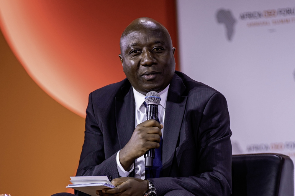 Édouard Ngirente expressed his deep gratitude to President Paul Kagame as he concluded his eight-year tenure as Rwanda’s Prime Minister. Photo by Dan Gatsinzi