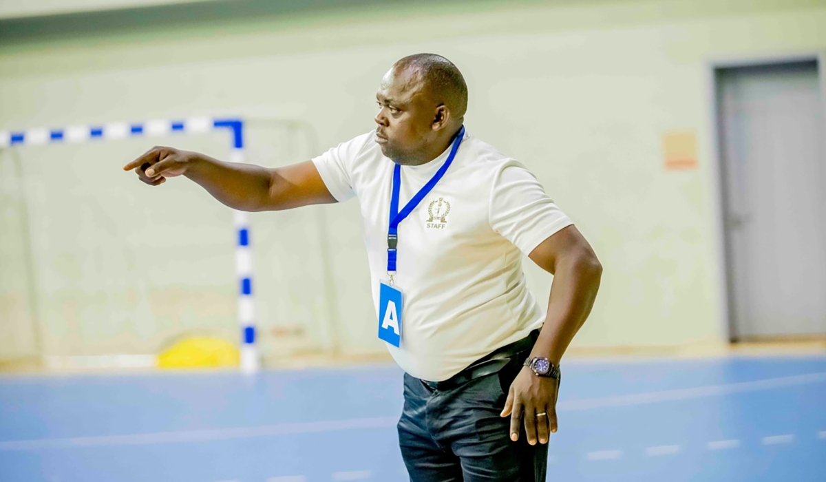 APR Handball Club head coach, Anaclet Bagirishya.