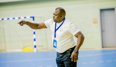 APR Handball Club head coach, Anaclet Bagirishya.