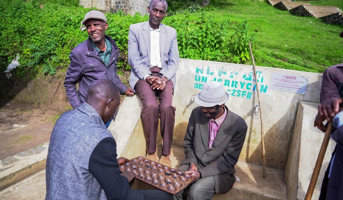 Igisoro players during the game at Busasamana in Bigogwe-File 
