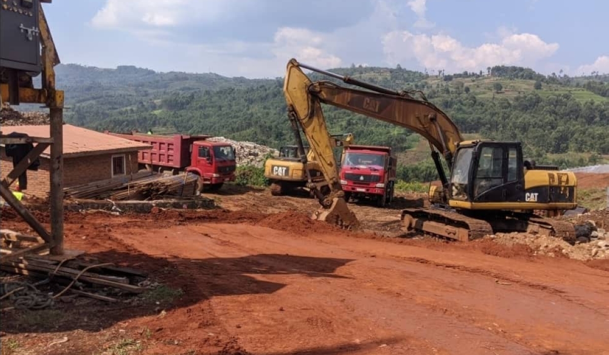 The ongoing construction works for modern Faecal Sludge Treatment Plants (FSTPs) and landfill in Rusizi District. Photo: Courtesy