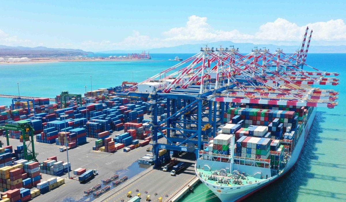 A view of the port of Djibouti. The country gave Rwanda land to facilitate trade and investment. Courtesy