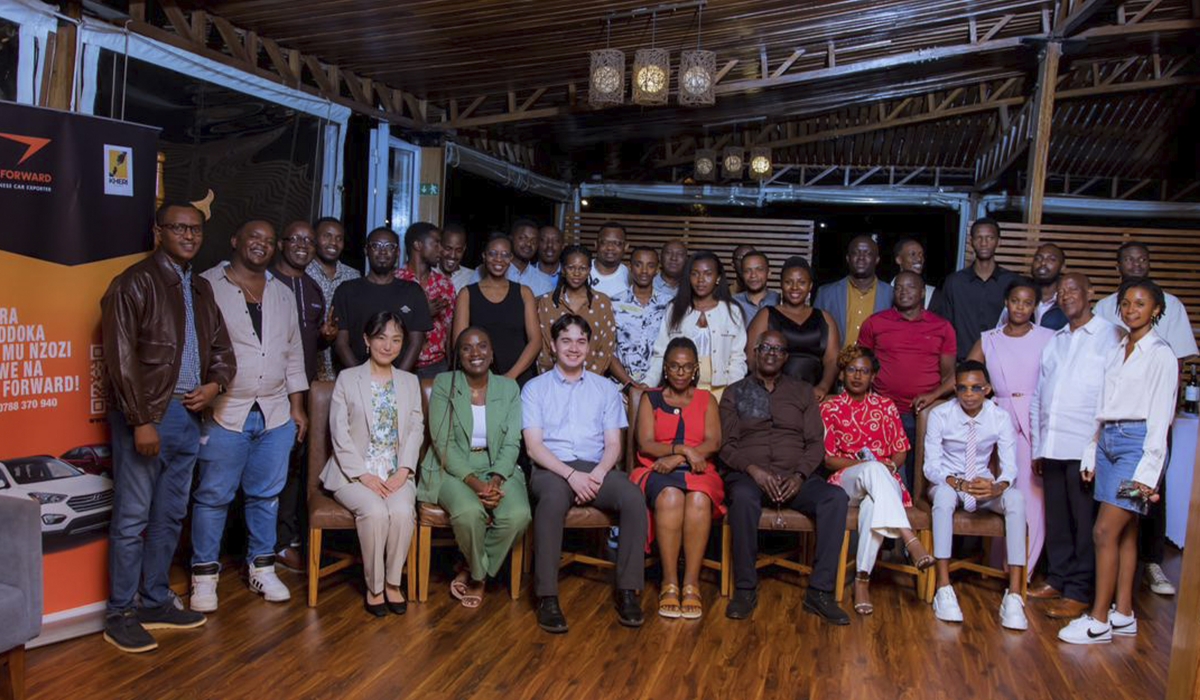 Participants pose for a group photo during the networking and appreciation dinner held in Kigali on July 26, hosted by Be Forward in partnership with Kheri Group Limited.