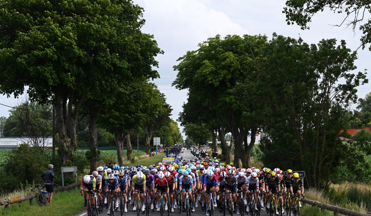 Cyclists ride through the streets of France during the just concluded Tour de France 2025. The 2025 UCI Road World Championship arrives in Rwanda in September, with BRALIRWA joining as an official partner. Photo by UCI