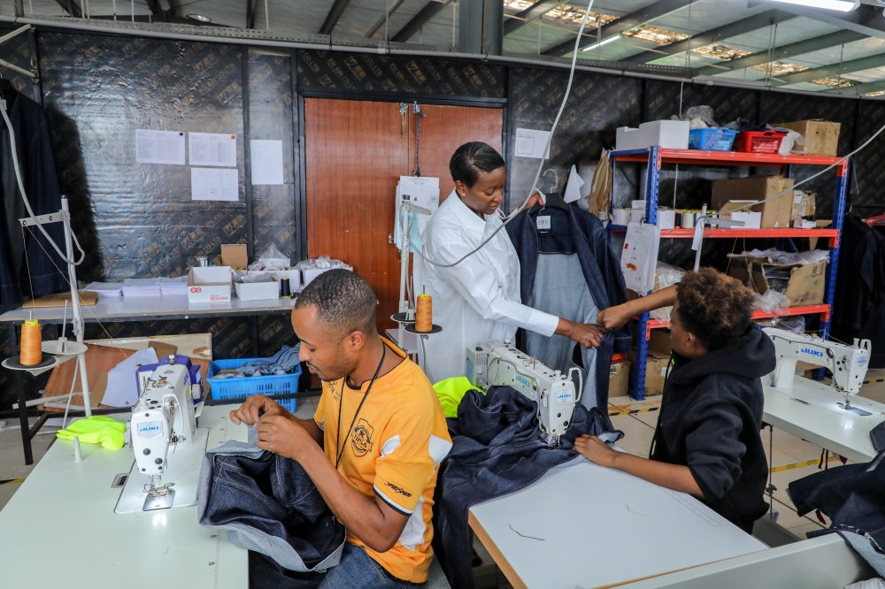 Workers on duty at Asantii & Pink Mango Garment Factory in Kigali. Rwanda’s unemployment rate dropped to 13.4% in the second quarter of 2025, down from 16.8% during the same period in 2024, according to a Labour Force Survey released by NISR on July 29. File.