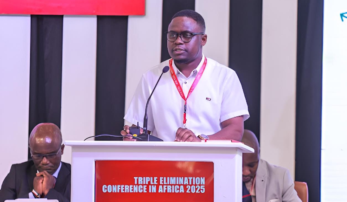 Dr. Charles Berabose, Director of Sexually Transmitted Infections and Other Blood-Borne Infections at the Rwanda Biomedical Center (RBC).