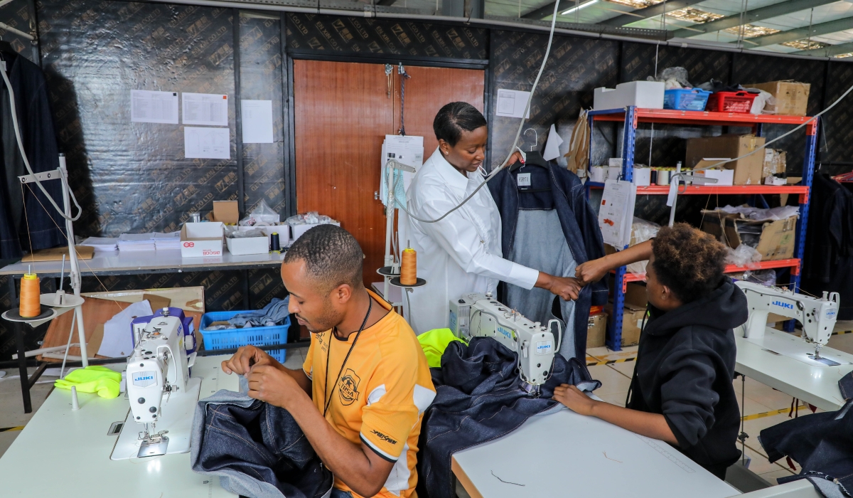Workers on duty at Asantii & Pink Mango Garment Factory in Kigali. Rwanda’s unemployment rate dropped to 13.4% in the second quarter of 2025, down from 16.8% during the same period in 2024, according to a Labour Force Survey released by NISR on July 29. File.