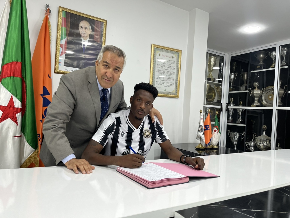Biramahire puts pen to paper as a new ES Setif player.