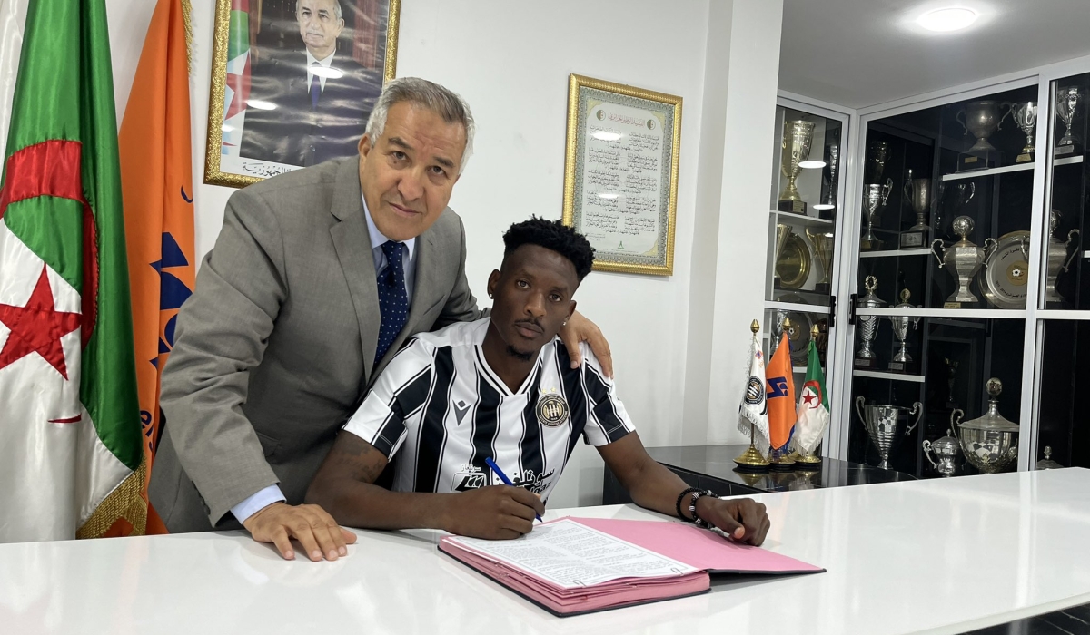 Biramahire puts pen to paper as a new ES Setif player.