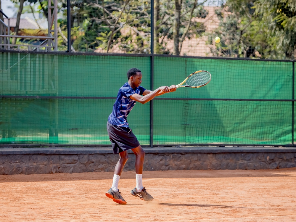 17-year-old Calvin Hbaiyambere is the only Rwandan player who advanced to second round of the first week of ITF World Tennis Tour Juniors in Kigali 