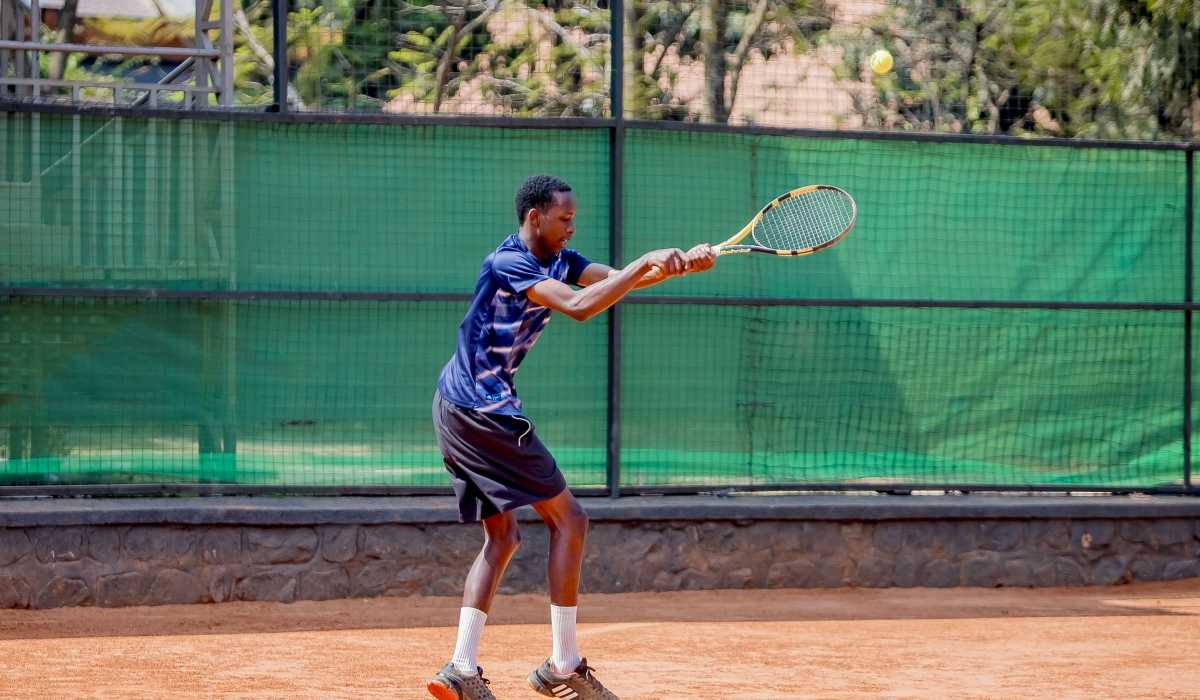 17-year-old Calvin Hbaiyambere is the only Rwandan player who advanced to second round of the first week of ITF World Tennis Tour Juniors in Kigali 
