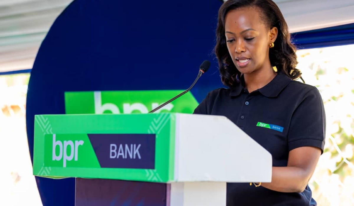 Patience Mutesi, BPR Managing Director while delivering her speech in Nkamba, she emphasised that the bank will continue leveraging financial assistance to farmers in the region