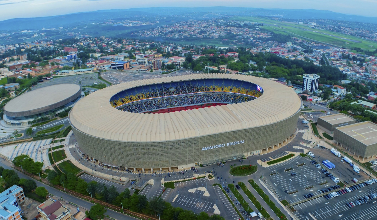 An aerial view of the revamped Amahoro Stadium at Kigali Sports Hub in Remera. Courtesy