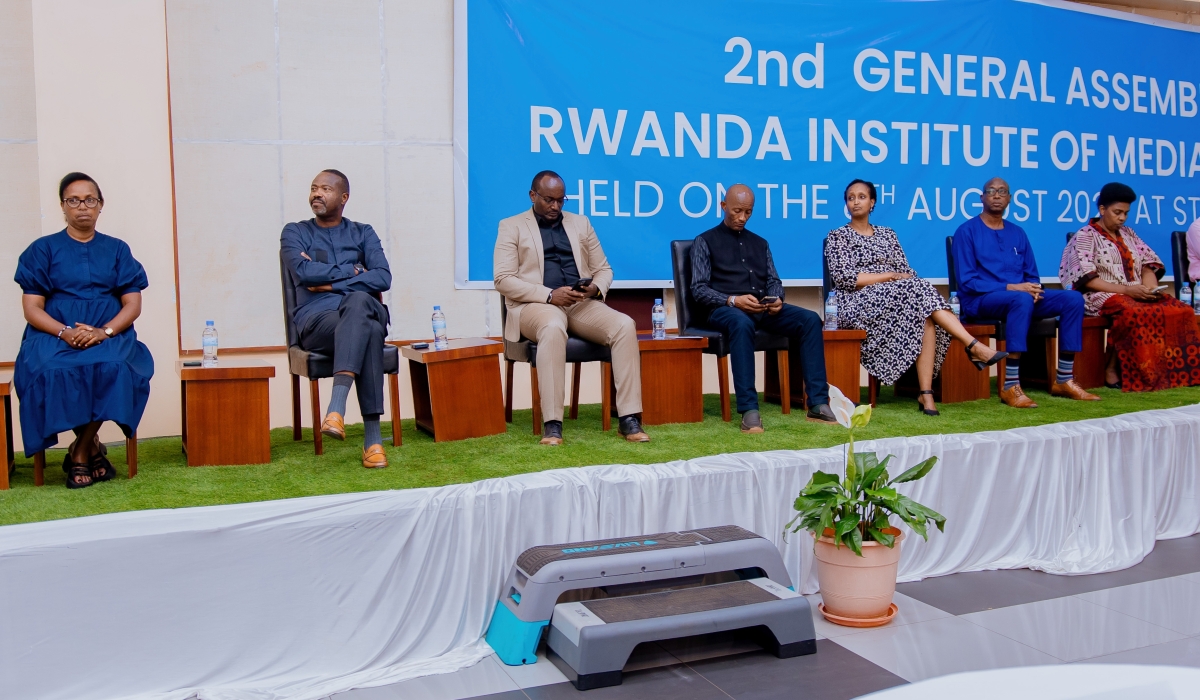 Officials during the launch of  the Rwanda Institute of Mediators on August 8 in Kigali