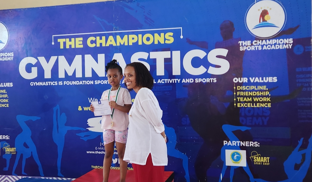At least 25 youngsters graduated from a gymnastics camp   at Ecole Notre Dame Des Anges in Remera, Kigali on August 9. C