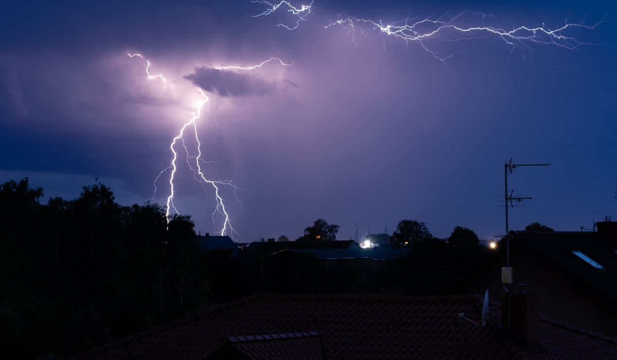 Rain and thunderstorms are forecast on Monday night